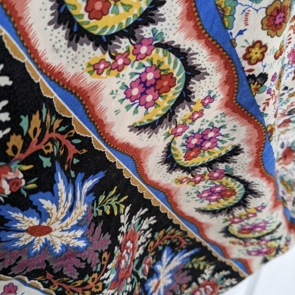 Forever 21 mini floral boho ethnic dress Large c5 - Picture 5 of 8